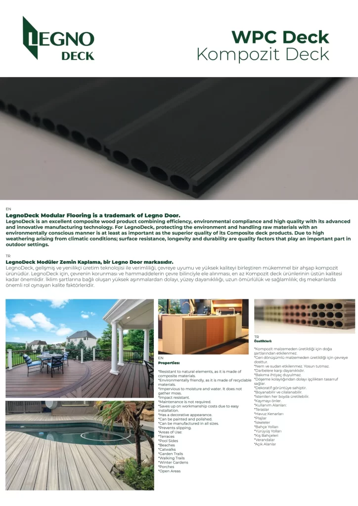 legno kompozit deck broşürü