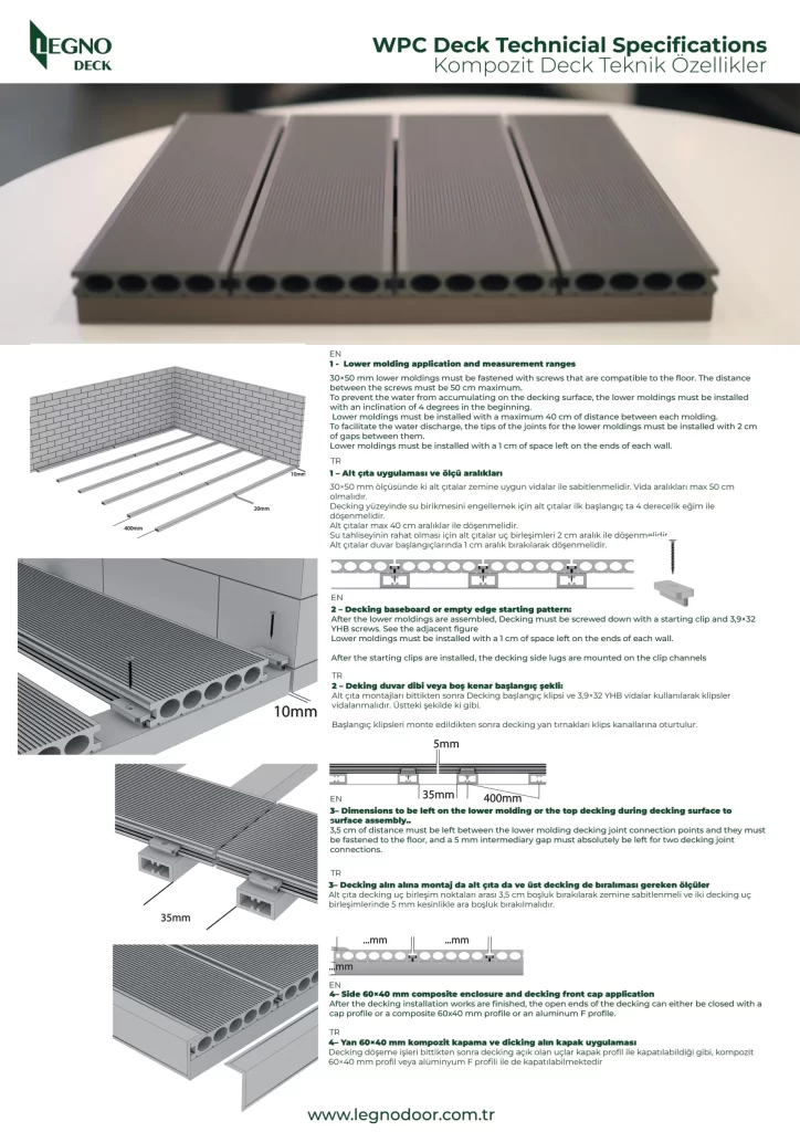legno kompozit deck broşürü
